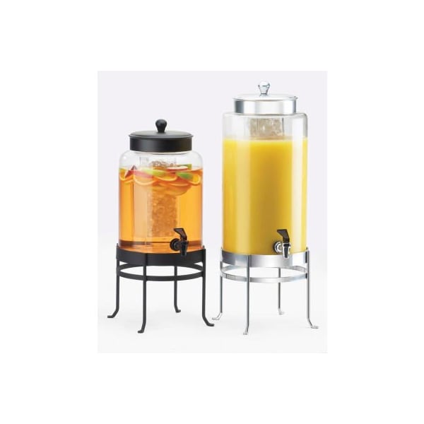 Cal-Mil Cal-Mil 1580-2-13 Soho Glass Beverage Dispenser 2 Gallon 10"W x 12"D x 20-1/2"H Black Base 1580-2-13 - main